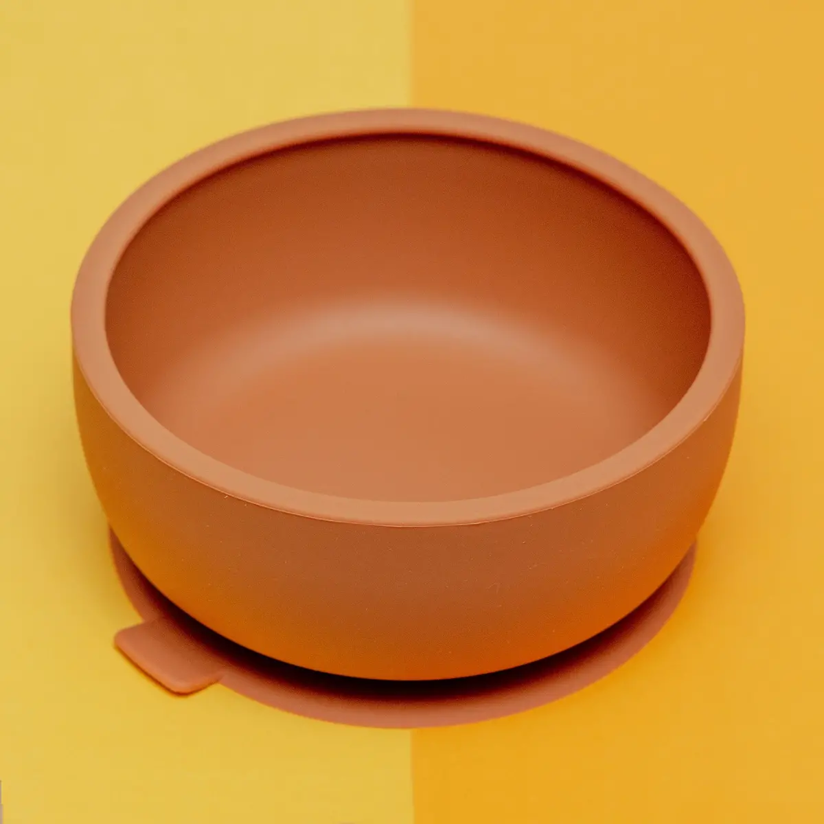 Silicone Suction Dog Food & Water Bowl With Lid In Terracotta << Final Sale >> 1