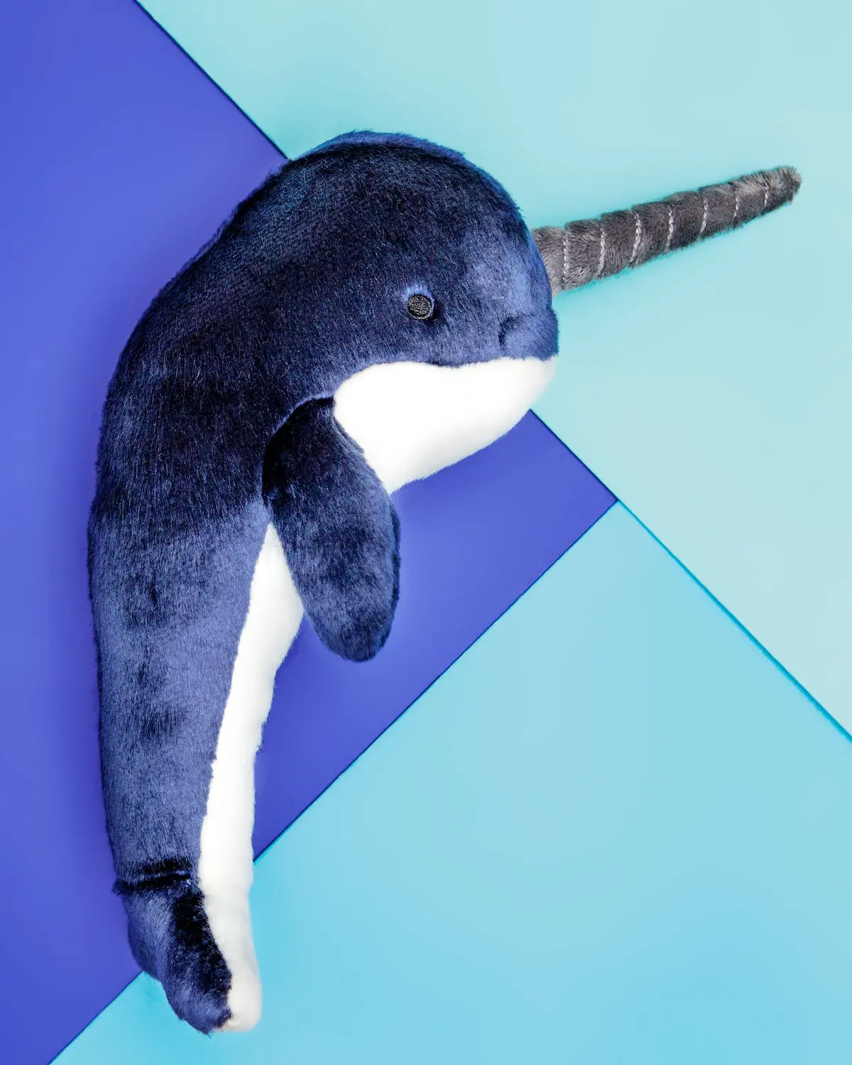 Bleu Narwhal Plush Dog Toy 1