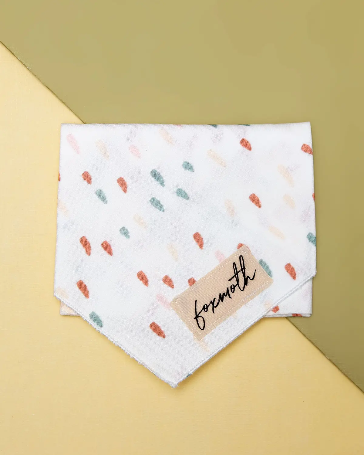 Earth Tone Speckled Dog Bandana 1