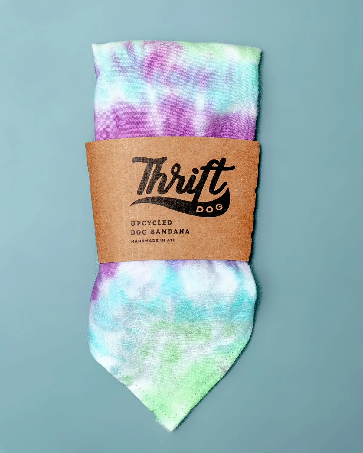 Tie-Dye Dog Bandana In Mood Ring (Made In The Usa) 1