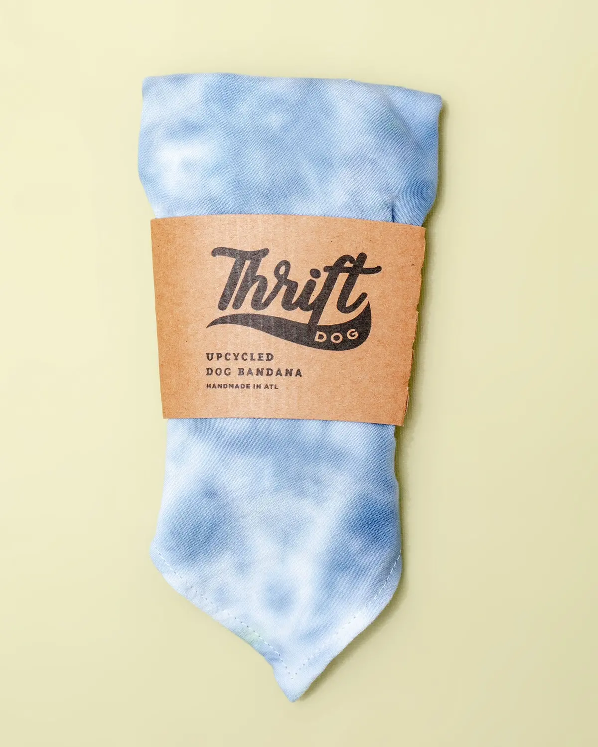 Tie-Dye Dog Bandana In Indigo (Made In The Usa) 1