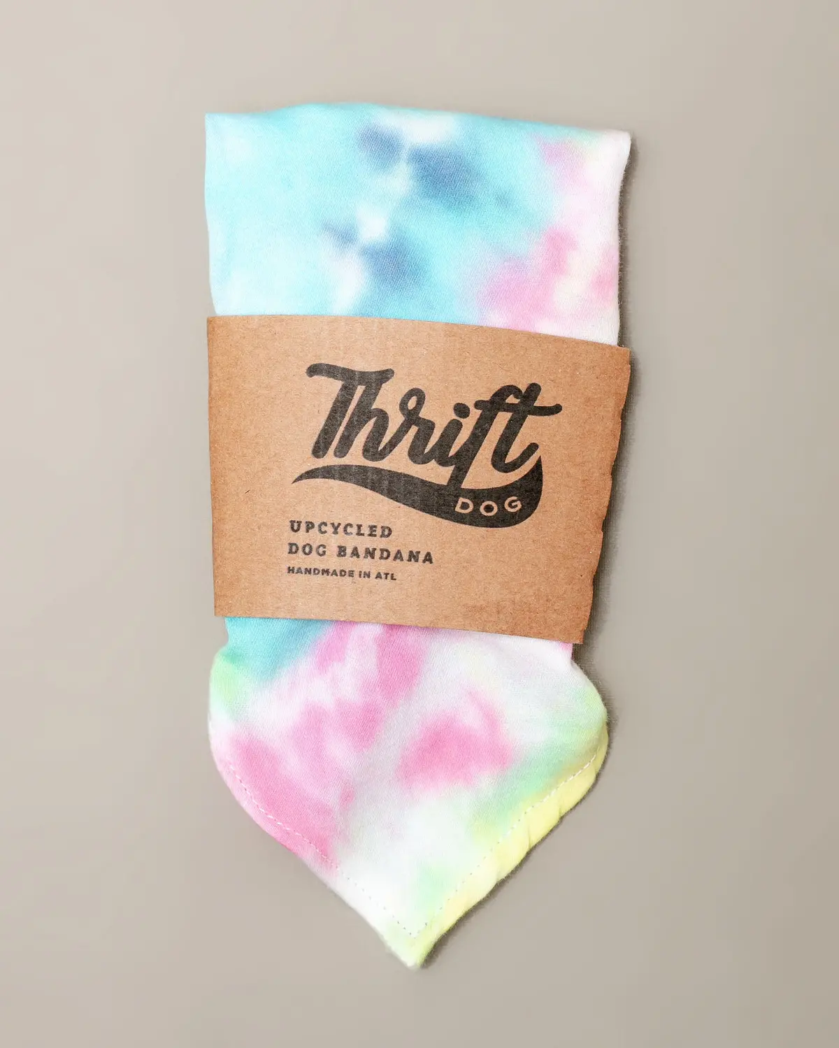 Tie-Dye Dog Bandana In Snow Cone (Made In The Usa) (Final Sale) 1