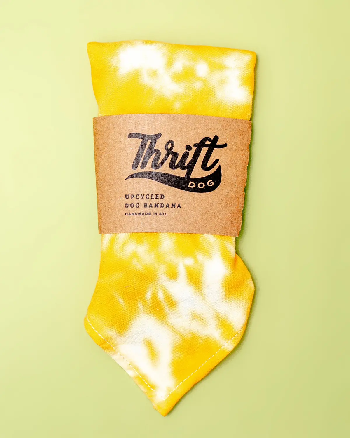 Tie-Dye Dog Bandana In Sunshine (Made In The Usa) (Final Sale) 1