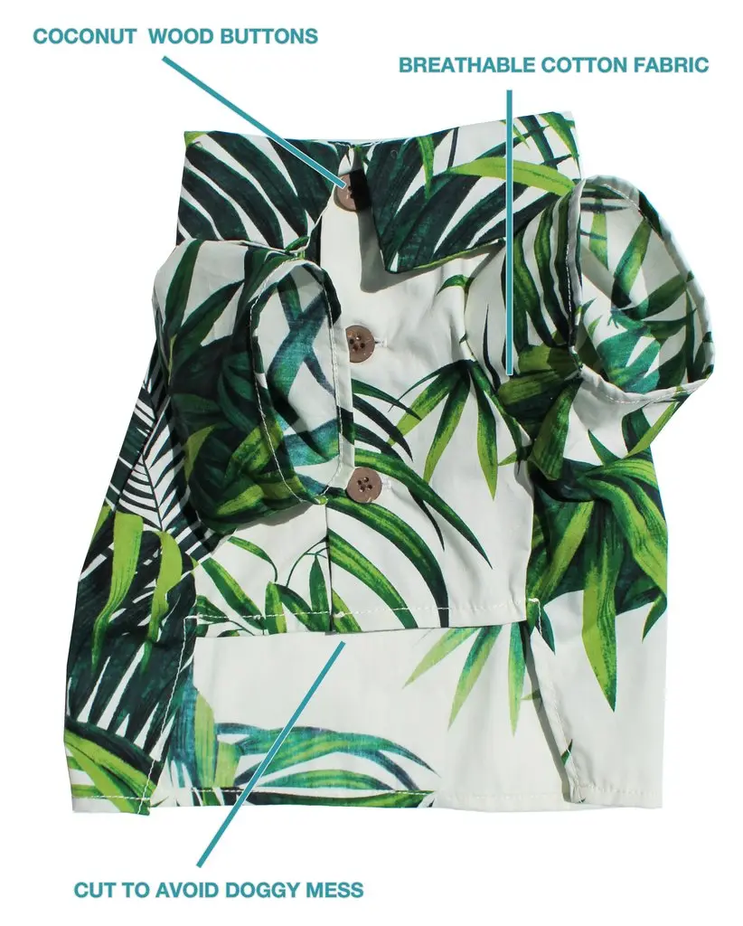 Dog Threads | Havana Palms Bbq Shirt 2