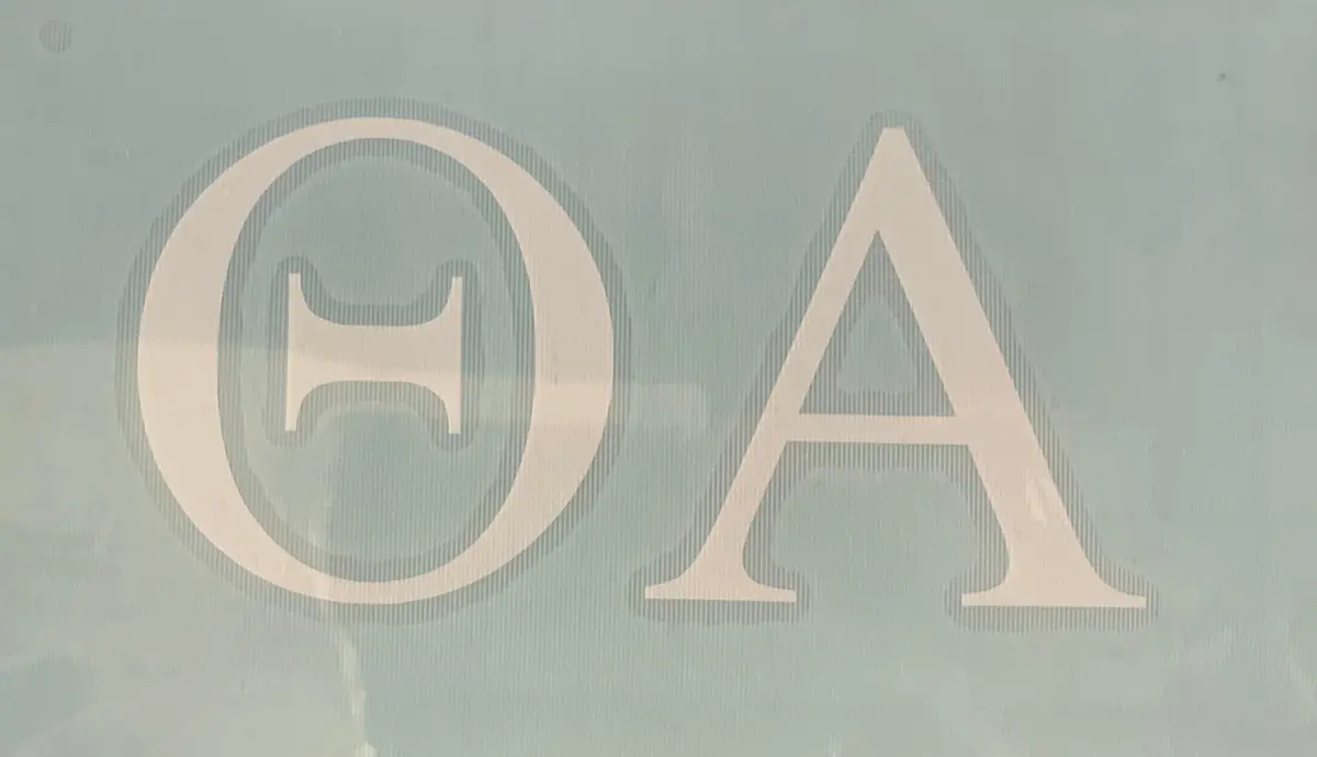 Theta Alpha Vinyl Decal 1