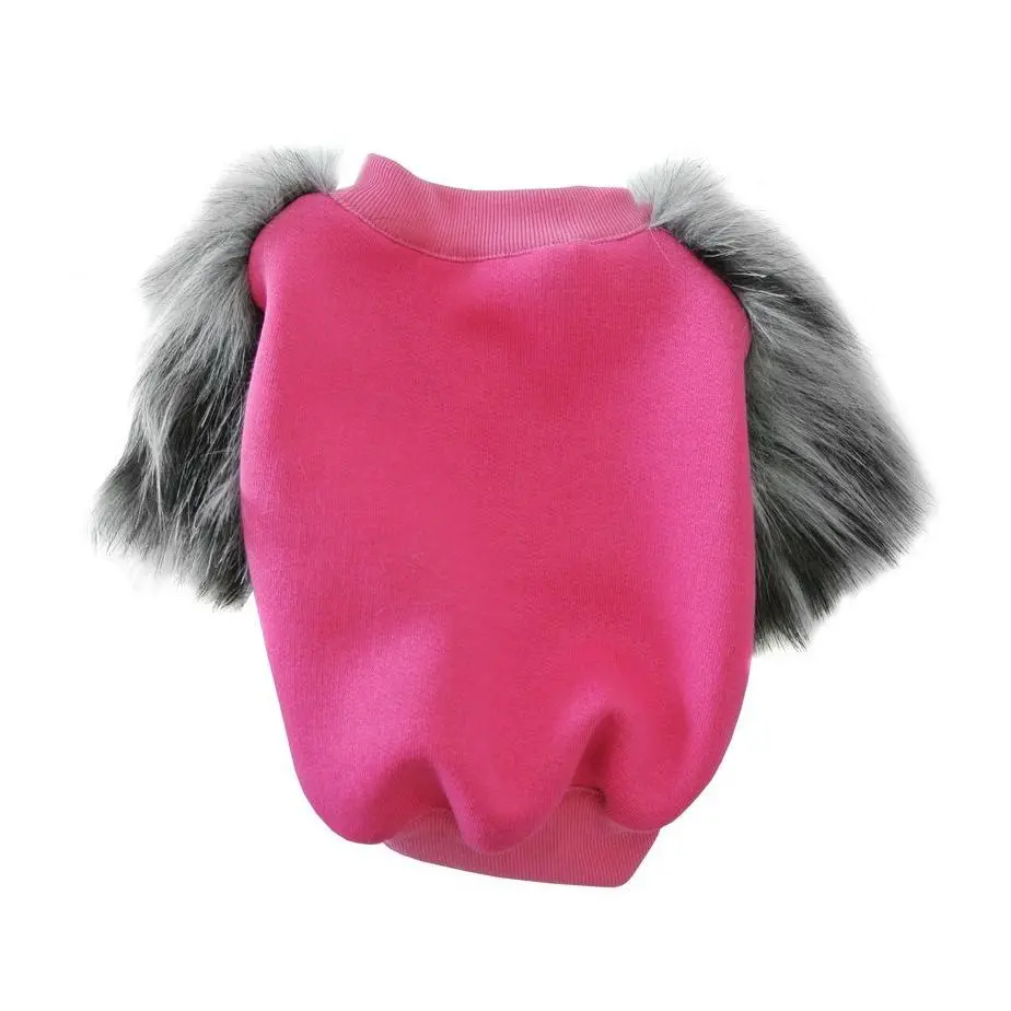 Eye Of Dog | Pinky Black Fluffa Fleece 1