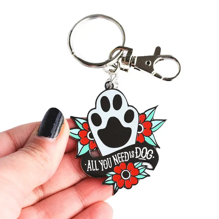 Five15 | All You Need Is Dog Enamel Keychain 1