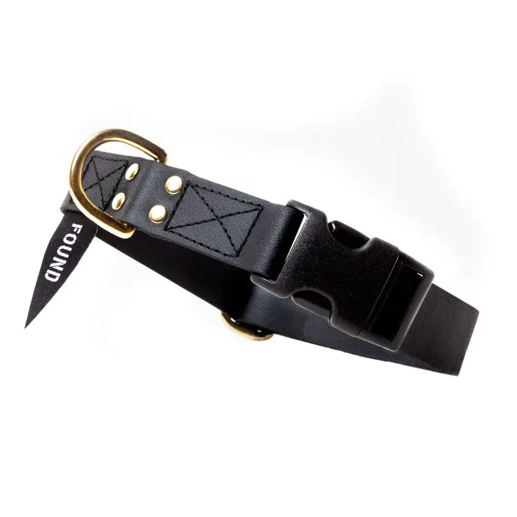 Found My Animal | Leather Alternative Collar In Black 1