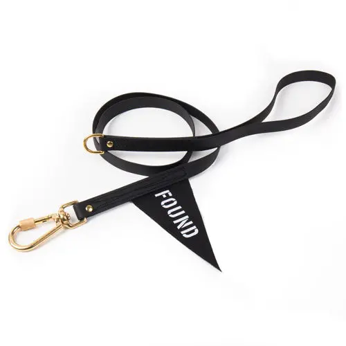 Found My Animal | Leather Alternative Leash In Black 1