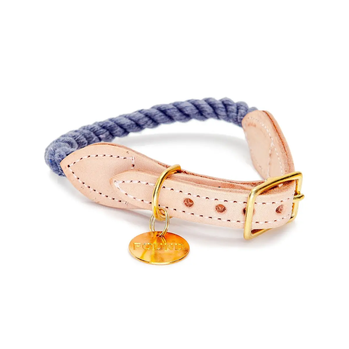 Found My Animal | Rope Collar In Blue Jean 1