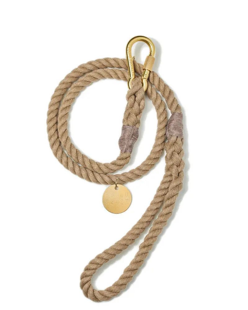 Standard Rope Leash In Natural 1