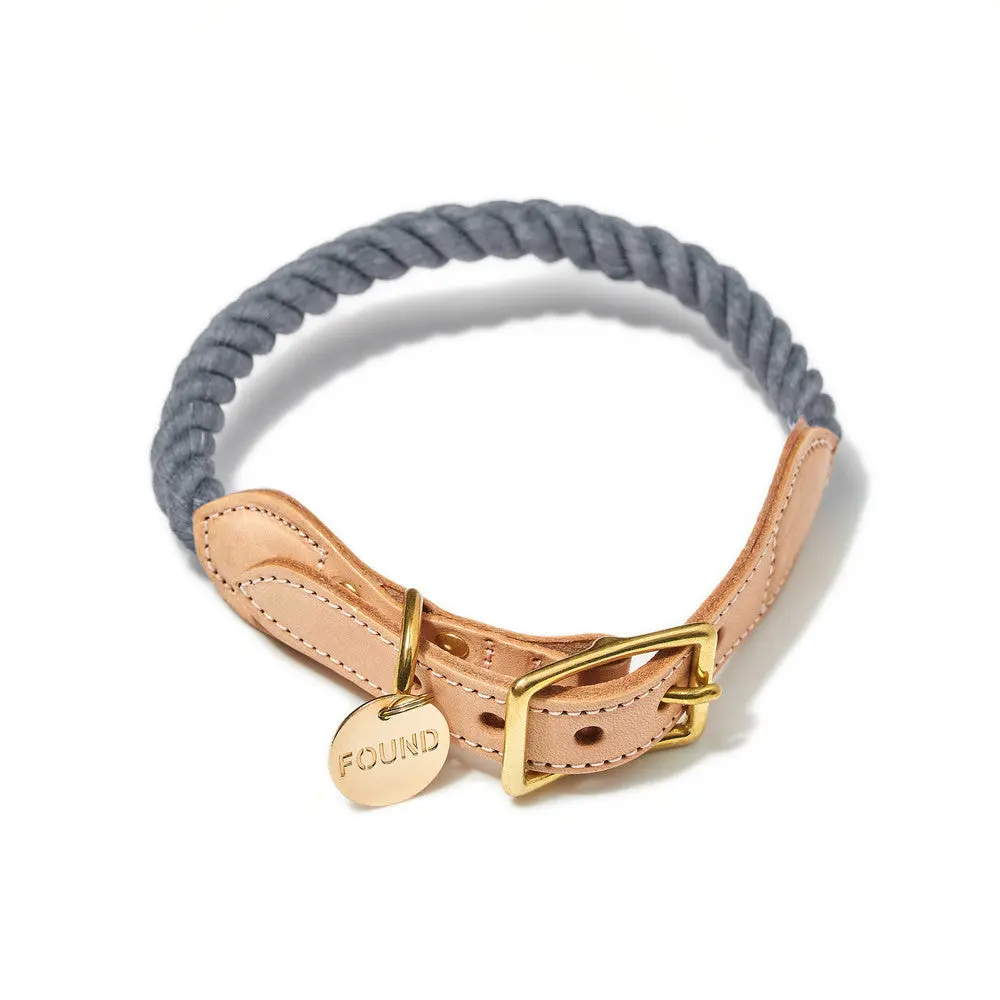 Rope Collar In Charcoal (Final Sale) 1