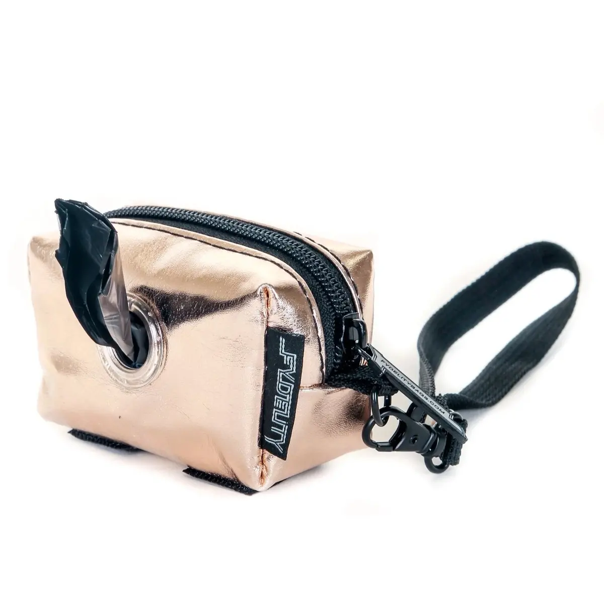 Fydelity | Poopy Cute Poop Bag Holder In Rose Gold 1