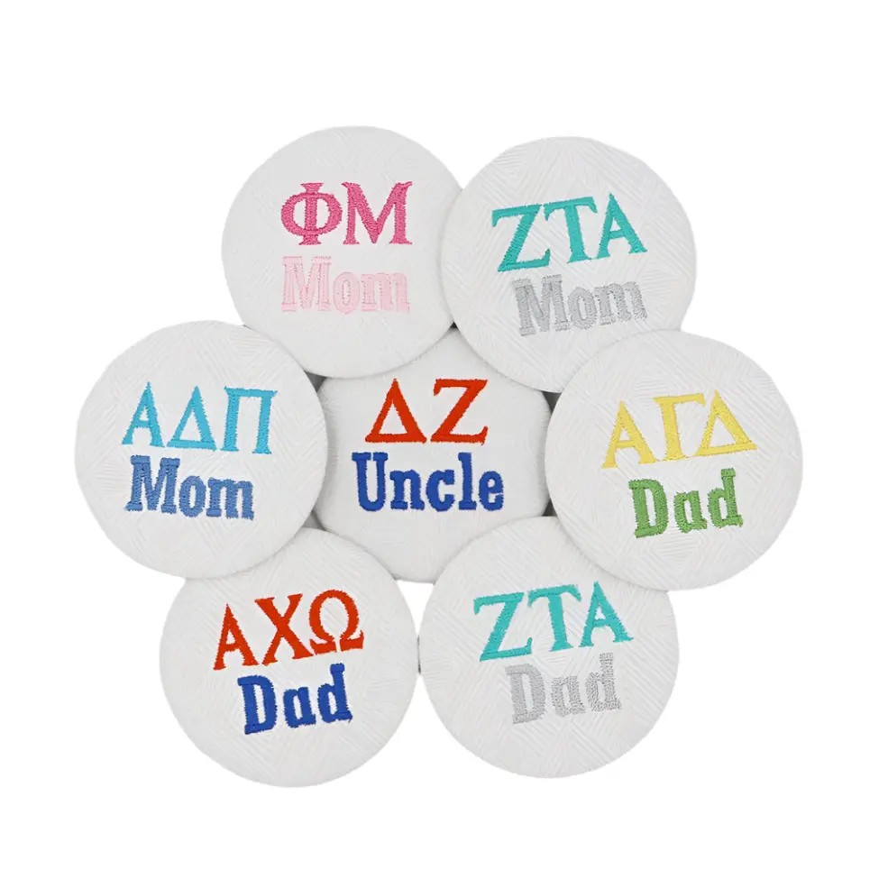 Custom Sorority Family Embroidered 3" Button 1