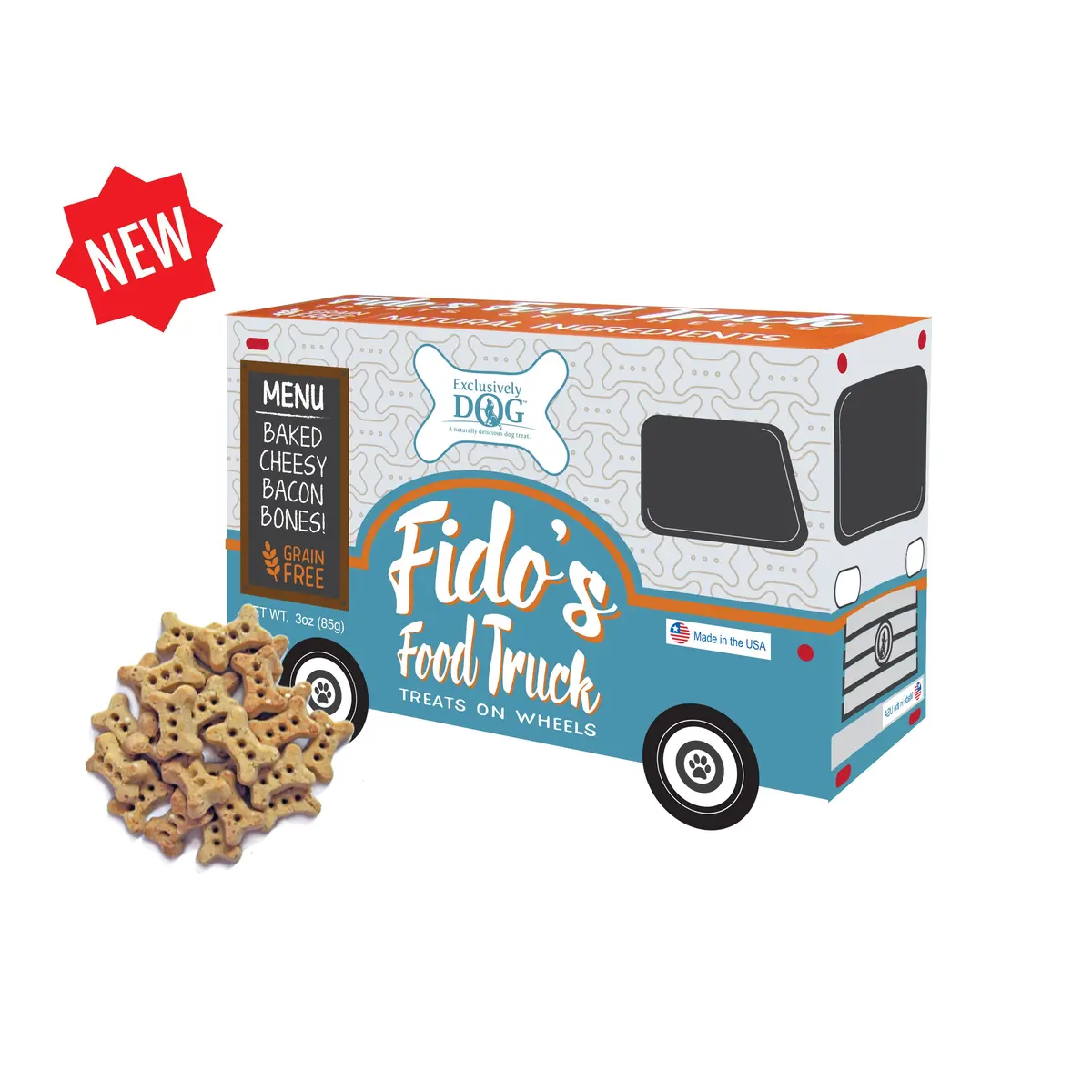 Fido's Food Truck | Cheesy Bacon Dog Treats 1