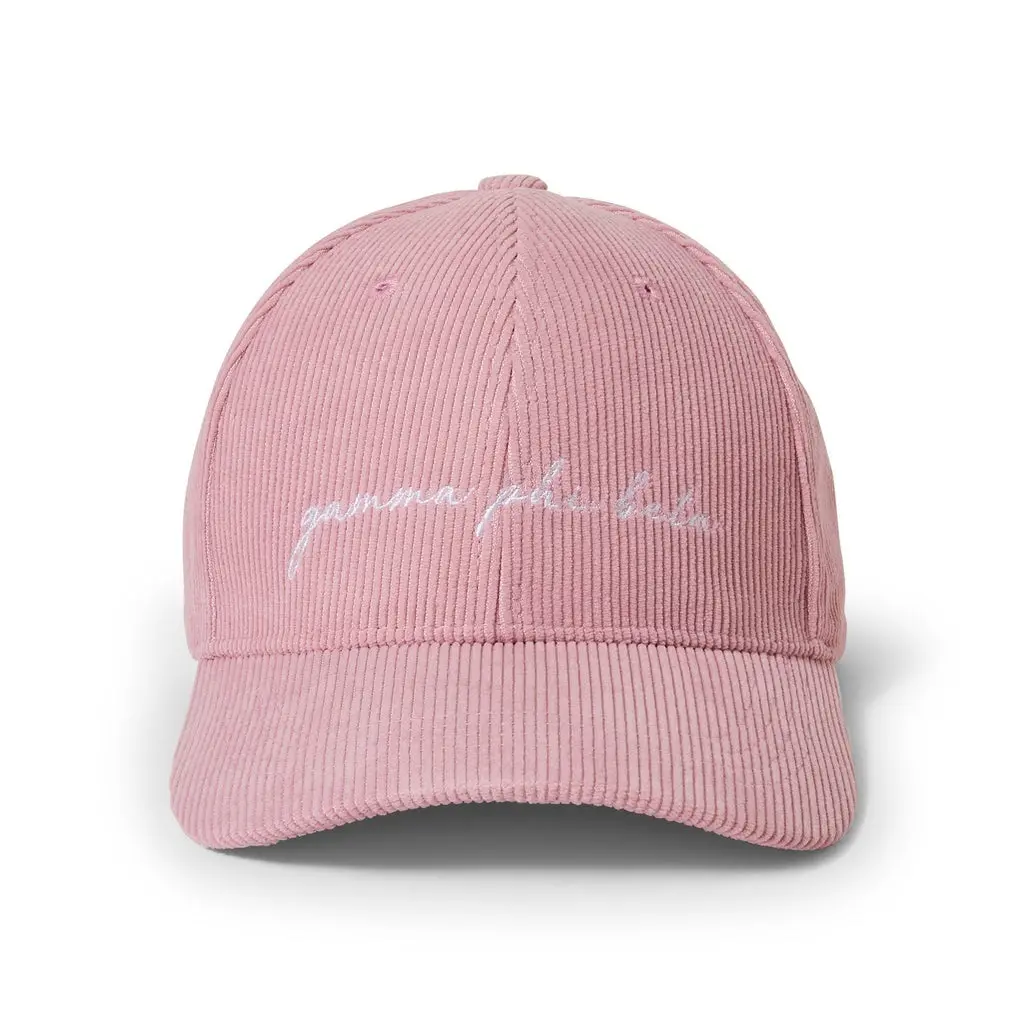 Gamma Phi Beta Embroidered Corduroy Hat 1
