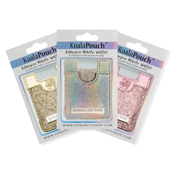 Gamma Phi Beta Glitter Koala Pouch 1