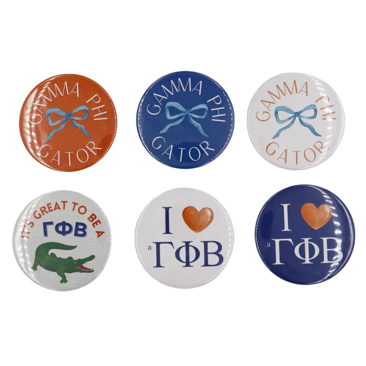 Gamma Phi Beta 2025 Printed Buttons 1