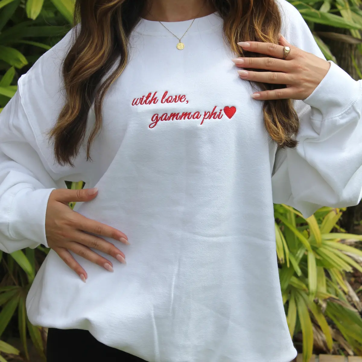 Gamma Phi Beta With Love Crewneck 1