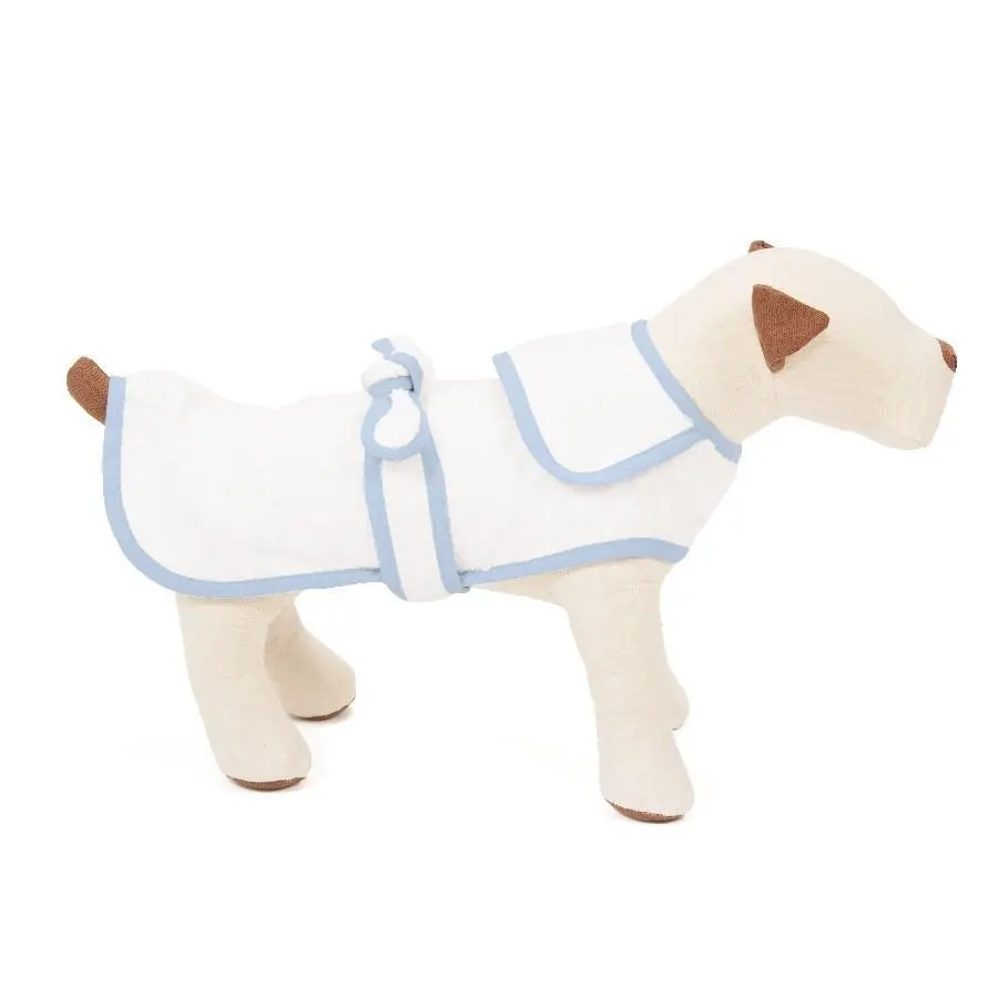 Harry Barker | Terry Cloth Robe In Blue 1
