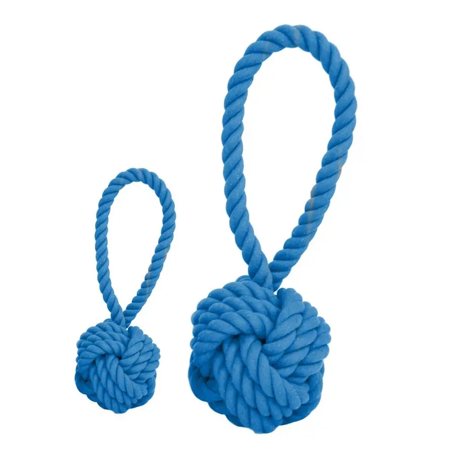 Harry Barker | Tug And Toss Rope Toy In Blue 1