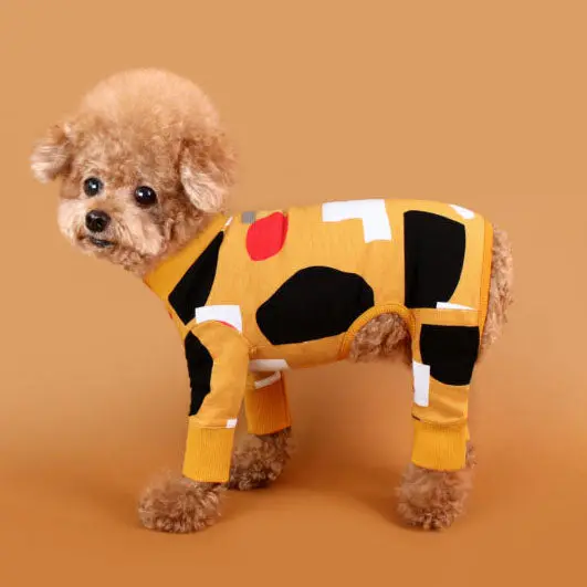 Huts & Bay | Colorful Design Onesie In Mustard 1