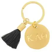 Kappa Alpha Theta Gold Tassel Keychain 1
