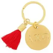 Alpha Chi Omega Gold Tassel Keychain 1