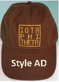 Iota Phi Theta Square Brown Hat - Discontinued 1