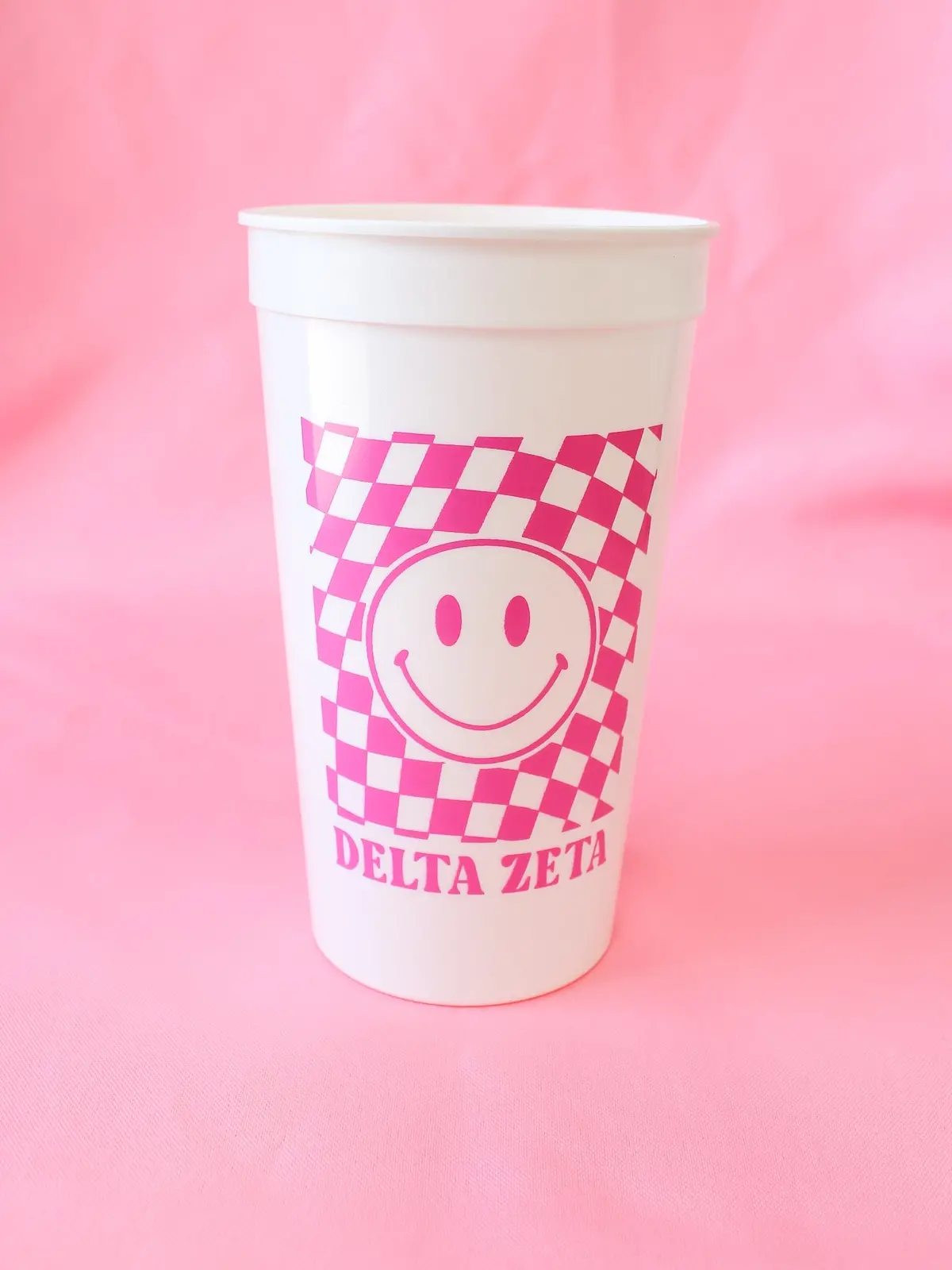Delta Zeta Smiley Face Stadium Cup 1