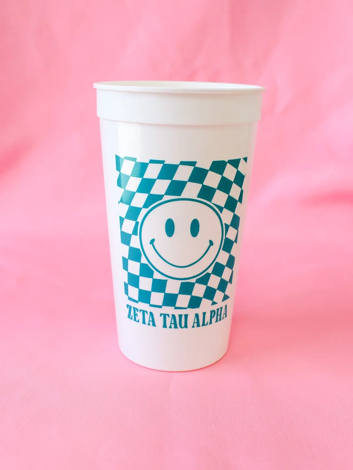 Zeta Tau Alpha Smiley Face Stadium Cup 1