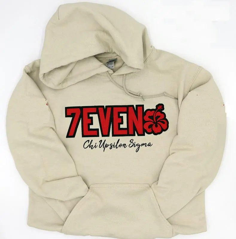 Chi Upsilon Sigma Word Hoodie 1