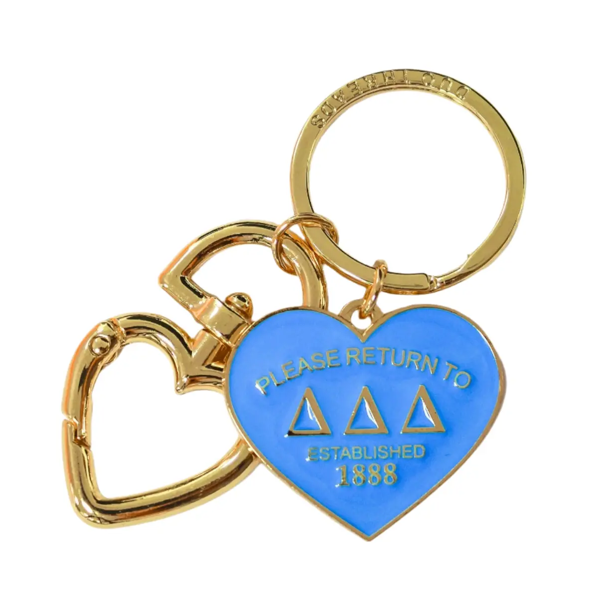 Delta Delta Delta Please Return Key Ring 1