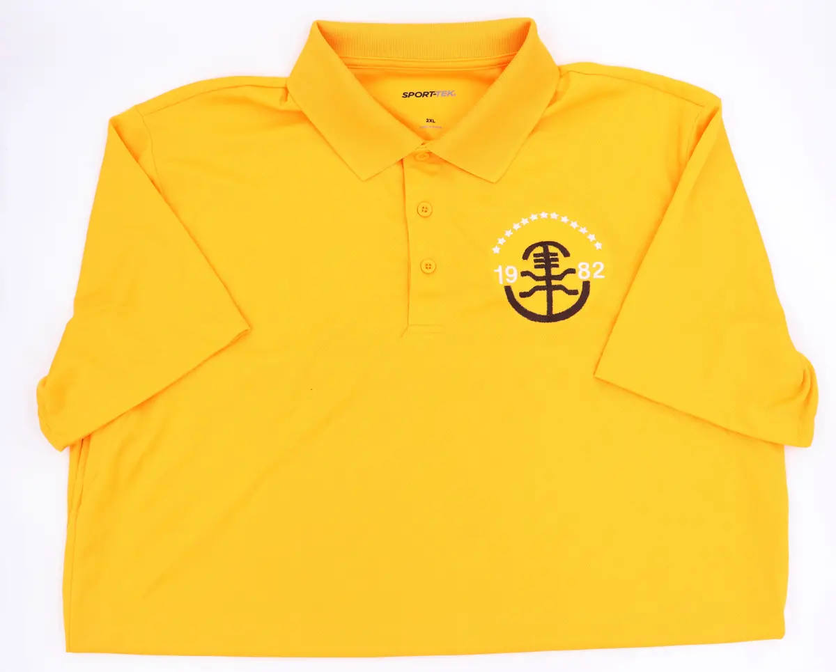 Lambda Upsilon Lambda Posi Charge Racer Mesh Mascot Polo 1