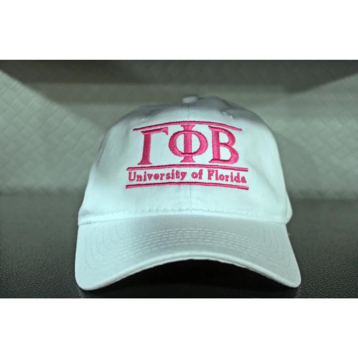 Gamma Phi Beta White  Adjustable Hat 1