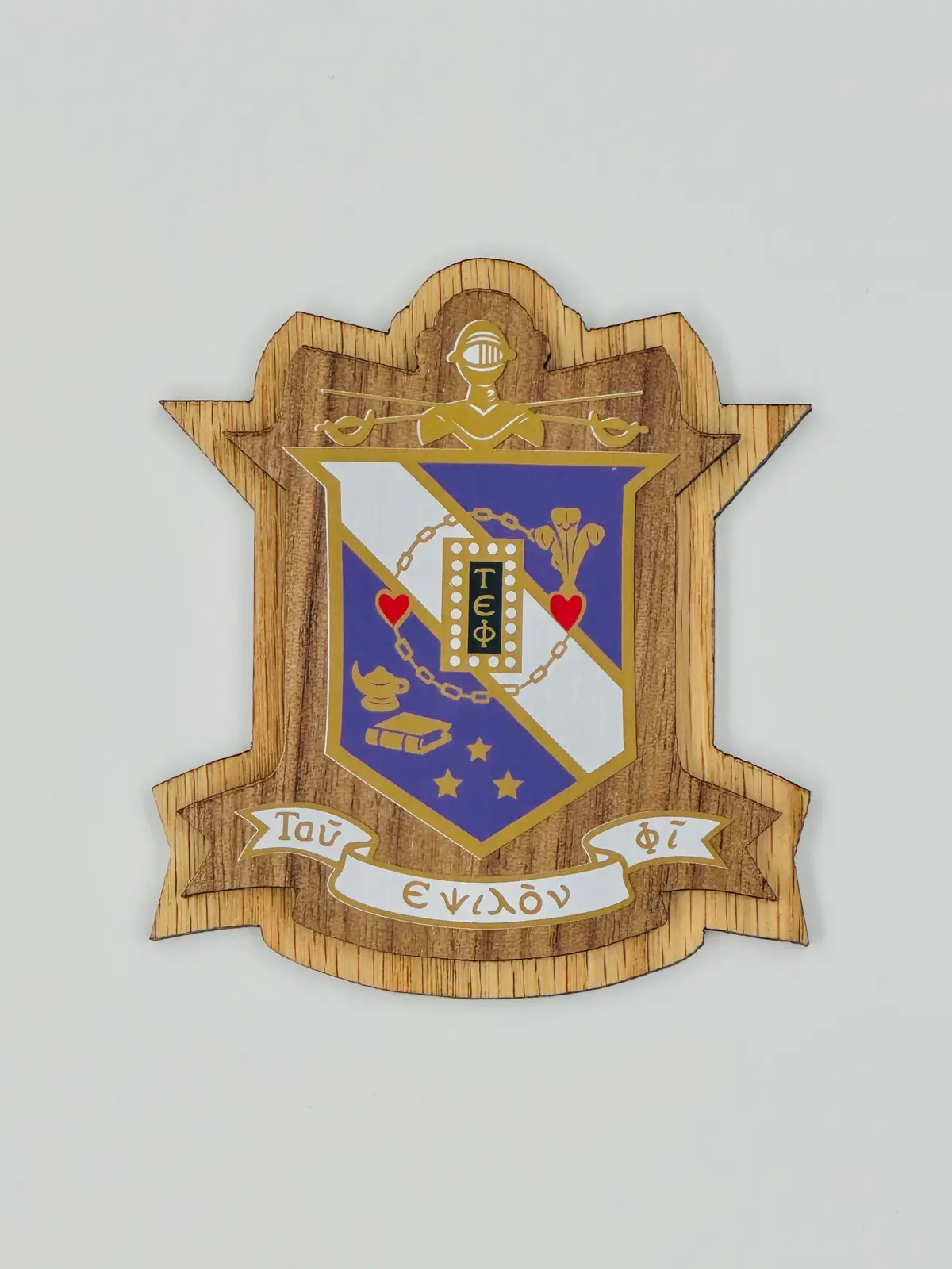 Tau Epsilon Phi Large Wood Crest 1