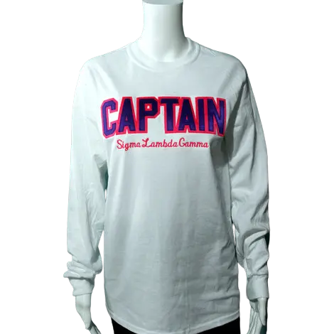 Sigma Lambda Gamma White Word Long Sleeve 1