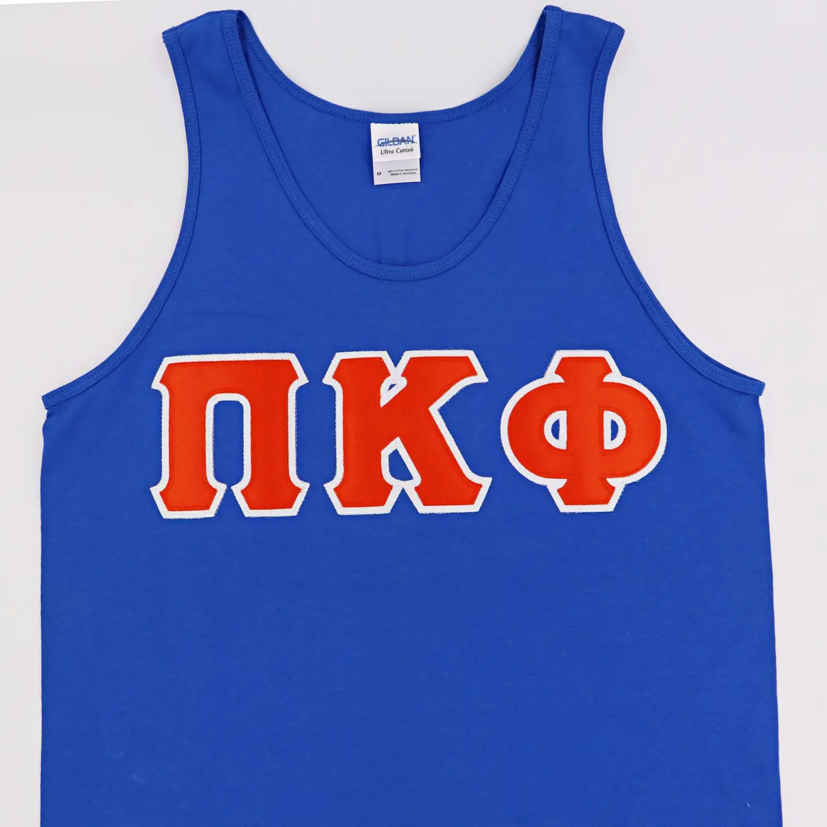 Greek Tank With Stitched Letters 1