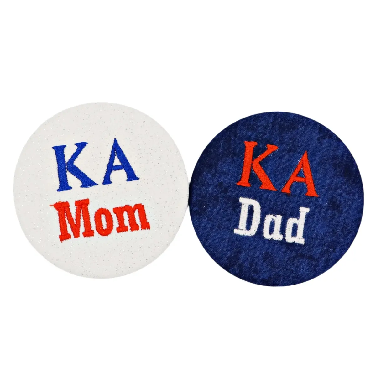 Kappa Alpha Mom/Dad Embroidered Button 1
