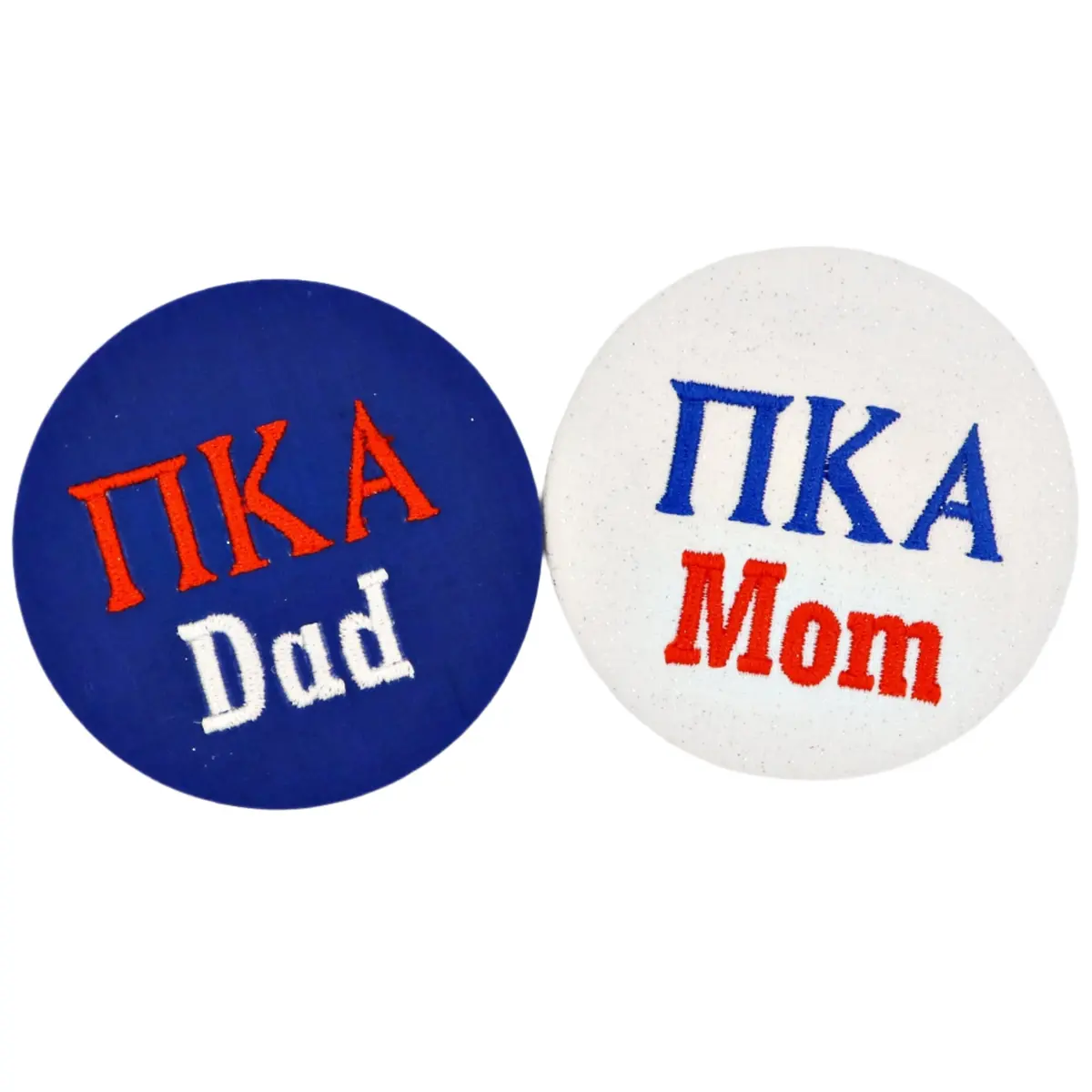 Pi Kappa Alpha Mom/Dad Embroidered Button 1