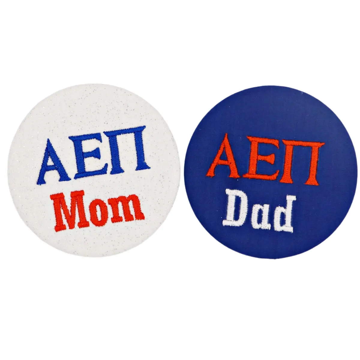 Alpha Epsilon Pi Mom/Dad Embroidered Button 1