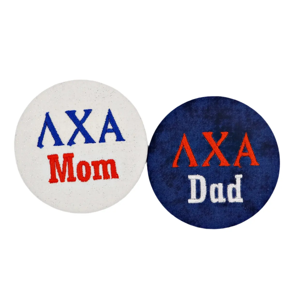 Lambda Chi Alpha Mom/Dad Embroidered Button 1