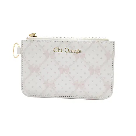 Chi Omega Bow Key Pouch 1