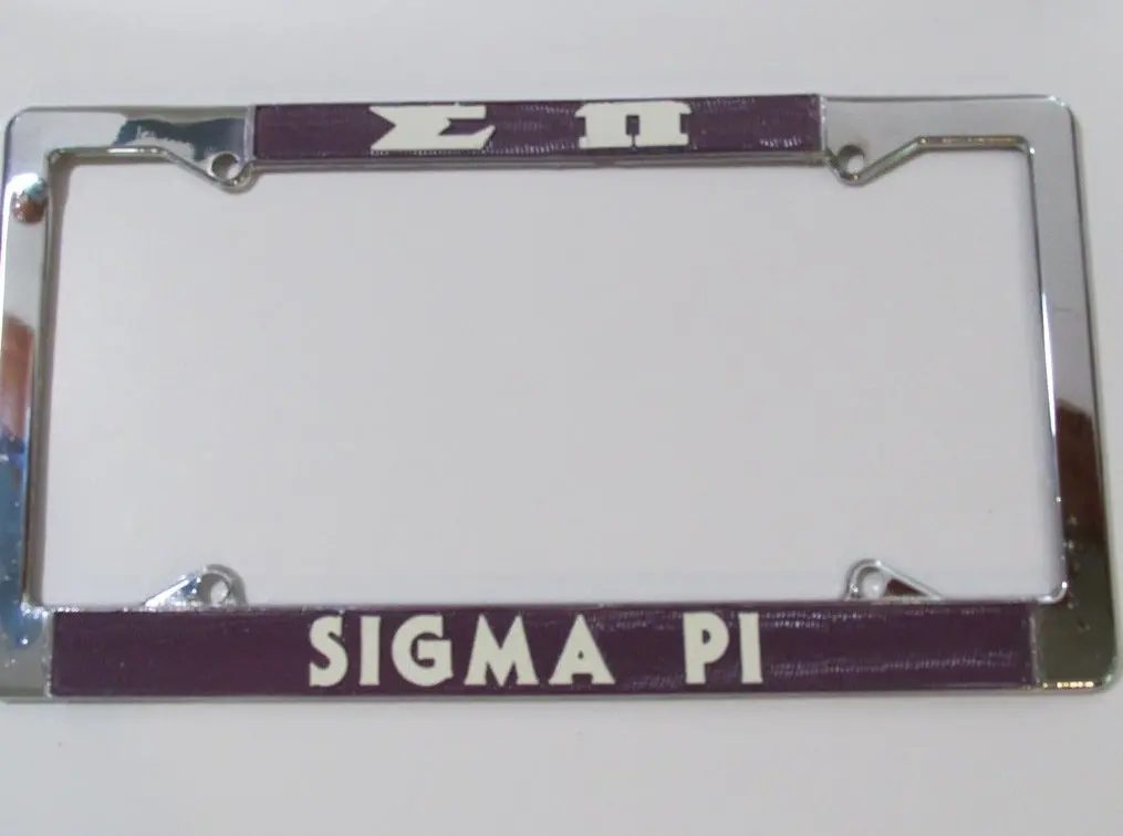 Sigma Pi Car License Frame 1