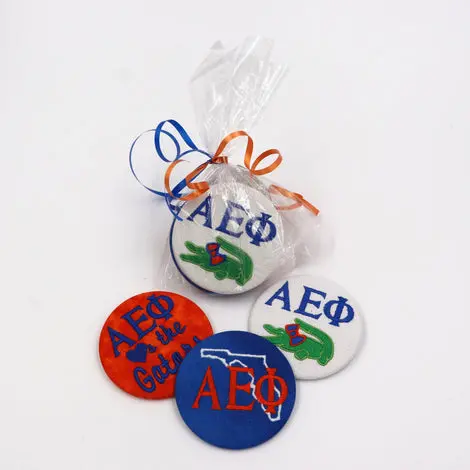Alpha Epsilon Phi Embroidered Game Day Button Set