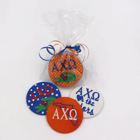 Alpha Chi Omega Game Day Embroidered Button Pack