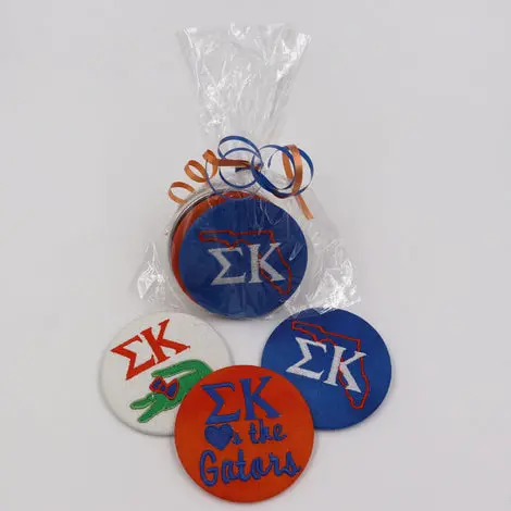 Sigma Kappa Embroidered Game Day Button Set