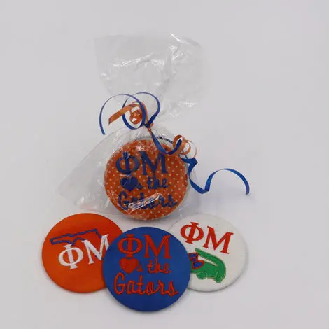 Phi Mu Game Day Embroidered Button Pack