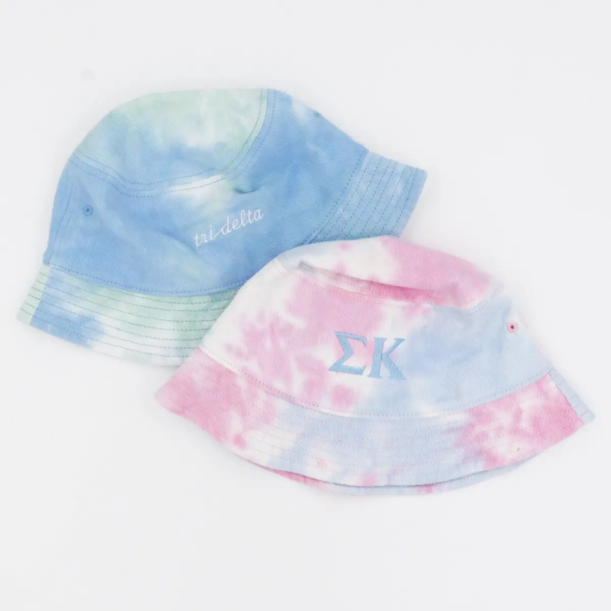 Delta Delta Delta Tie-Dyed Bucket Hat 1