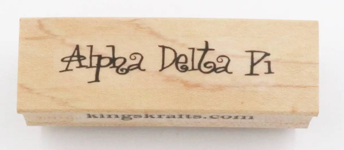 Alpha Delta Pi Rubber Stamp 2